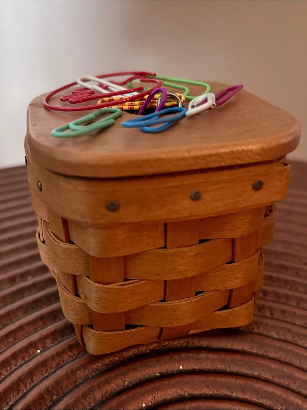 Longaberger Basket w/ Magnetic Lid